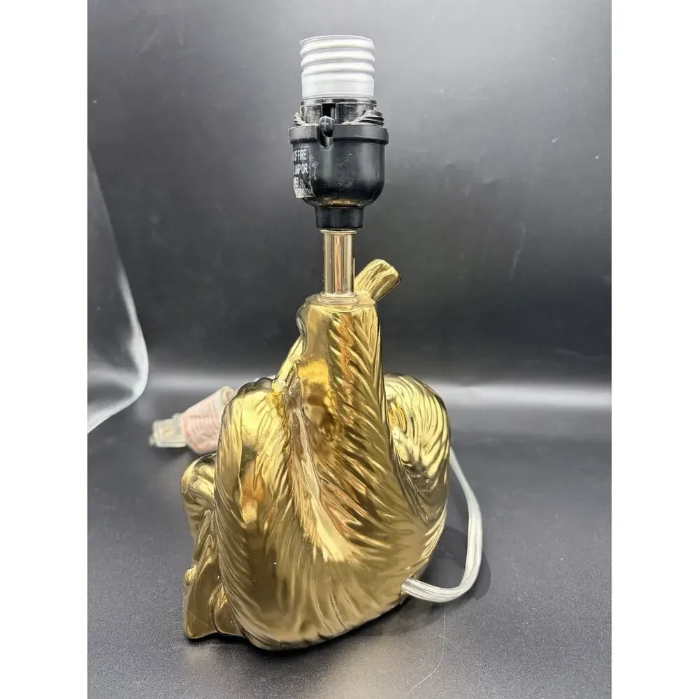 Gold Ceramic Sloth Lamp. Small Table Or Desk Size. Cute Decore